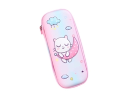Bolsa De Lápices Cute Com Estampado De Desenho Animado Capacidade Grande Impermeável Eva Organizador De Papelaria
