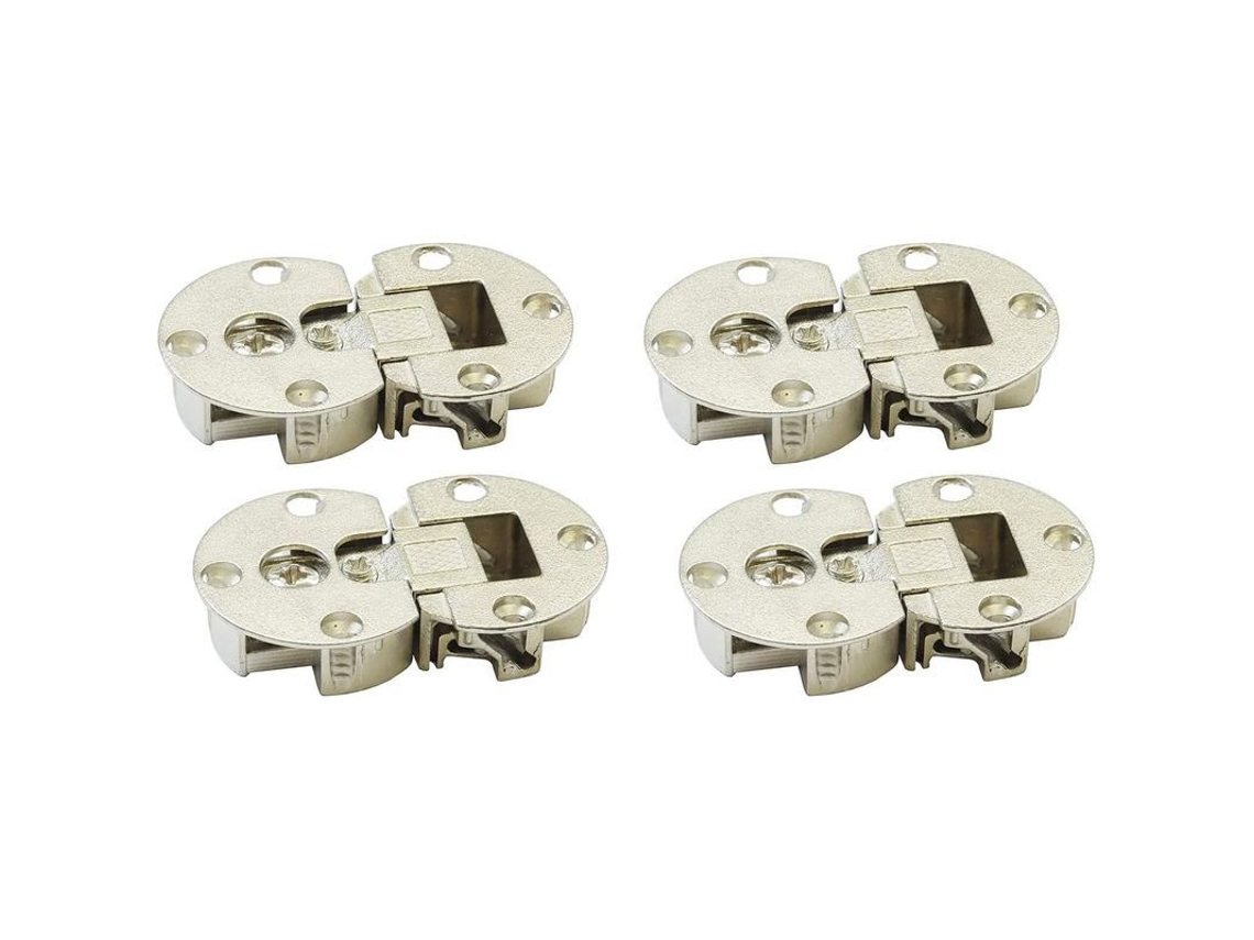 S/MARCA bisagra 3D, ajustable a 90°, oculta, para puertas de armario, conjunto de 4