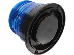 Luz Estroboscópica Solar Magnética Para Veículos, Azul, Com Amplo Ângulo De Visão E Estrobo Alta Intensidade Para