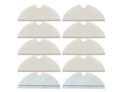 Conjunto de 10 Panos Limpeza para Aspirador Robô Q5 Pro/ Q8 Max/ Q8 Max +//+/ Max/ Max+/s5/s50/s51/s55/s5 Max BRILVIBERA