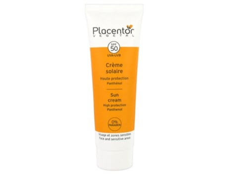 PLACENTOR VÉGÉTAL Creme Solar para Rosto e Áreas Sensíveis Spf50 40 Ml