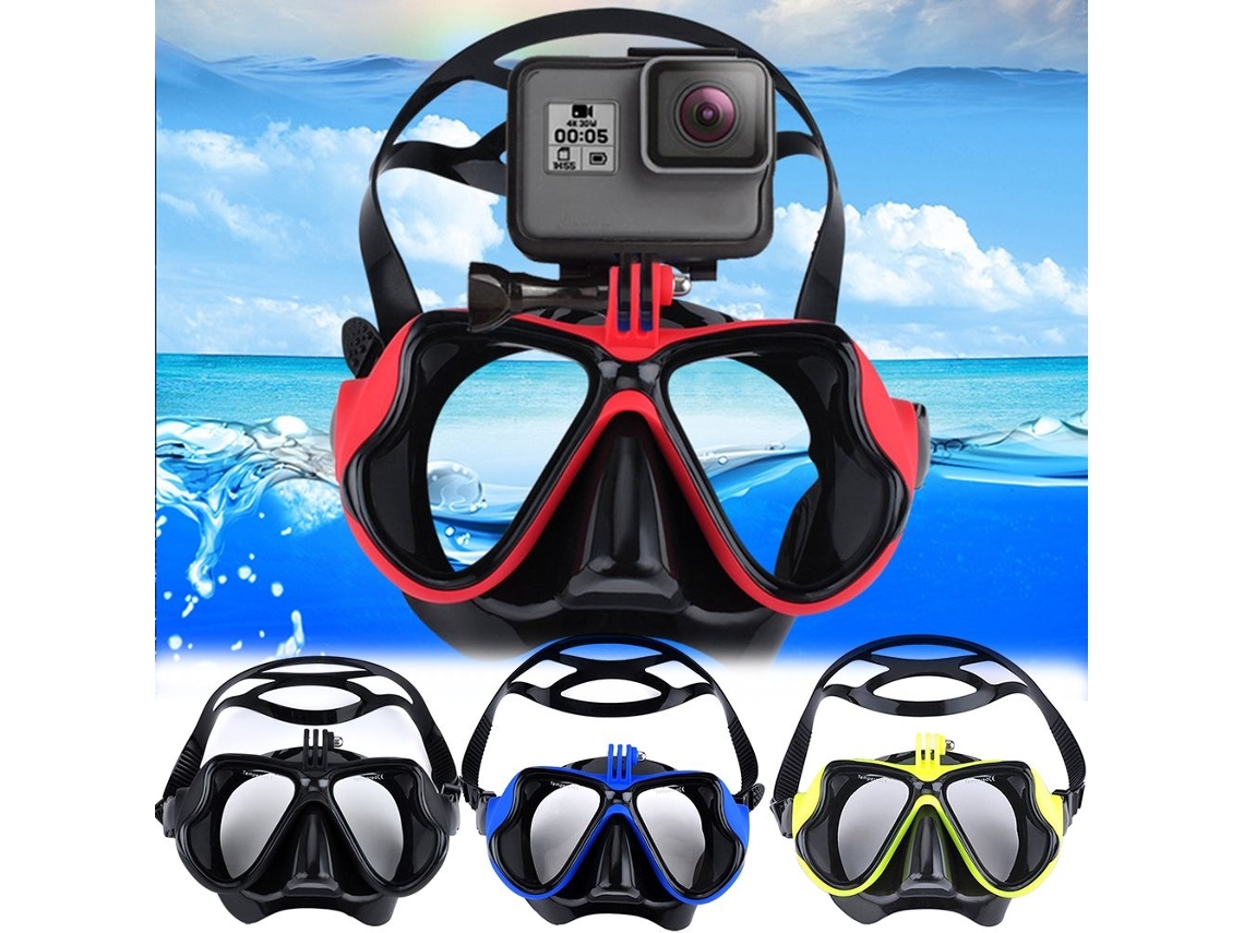 Lurelia Máscara De Mergulho Suporte Para Câmera De Mergulho Gopro, Máscara De Mergulho, Óculos De Natação, Verde