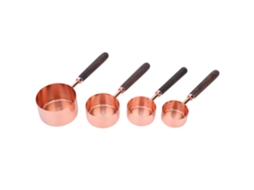 Conjunto de Copo Medidor Inox com Cabo de Madeira LAXISCREED