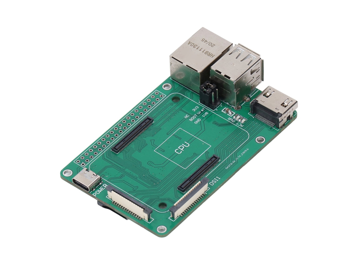 Placa Base de Expansión Io Mini para Cm4 com Porta Usb2.0, Hdmi e Rj45