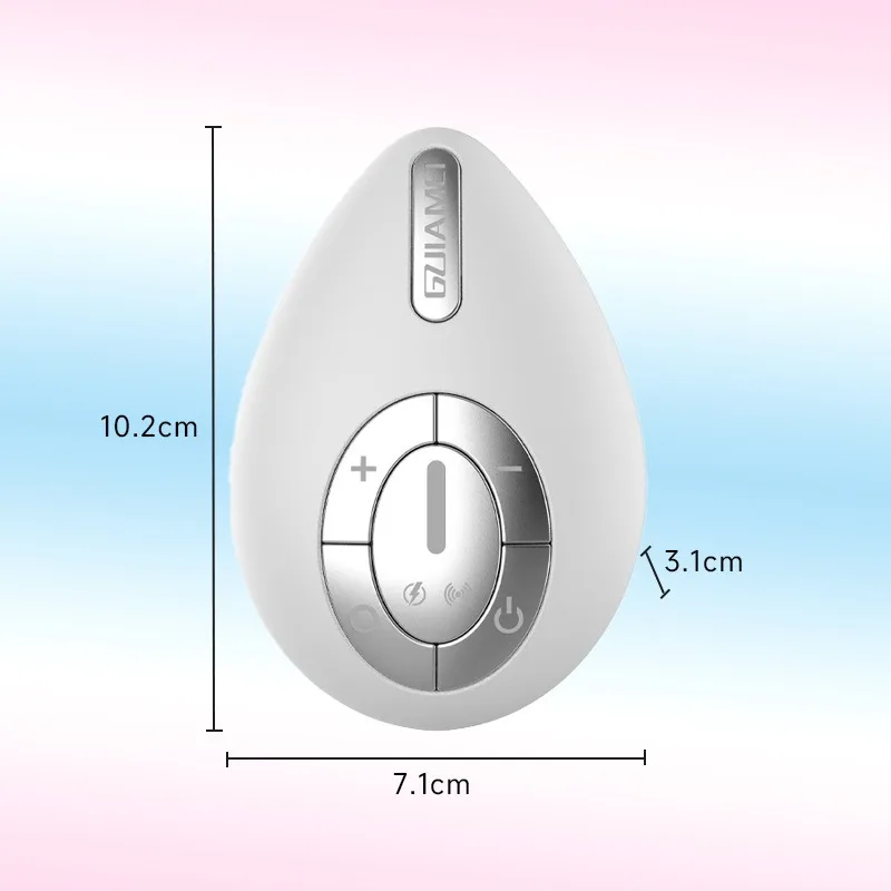(Branco) Dispositivo elétrico LED para cuidados faciais, fisioterapia e estética
