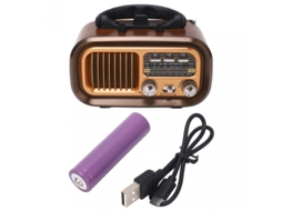 Rádio Portátil Bluetooth com Alto falante Retrô MDUG
