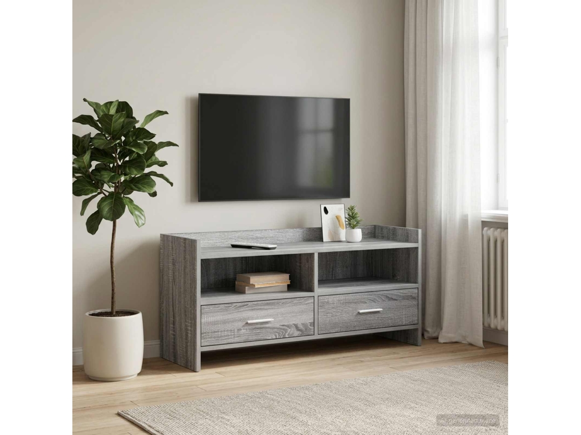 Vidaxl Gabinete Para Tv 100 X 33 X 47 Cm Sonoma Cinzento