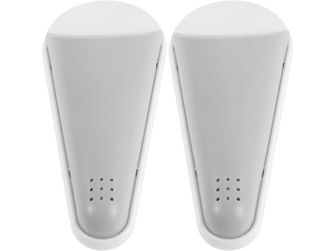 Conjunto De 2 Suportes Magnéticos Para Tesoura Em Plástico Respirável, Branco E Cinza.