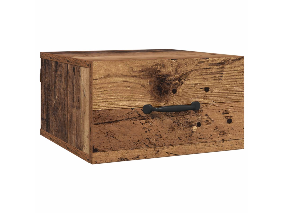 Armário de Cabeceira com Gaveta Madeira Antiga MAISON EXCLUSIVE (35x35x20 cm)
