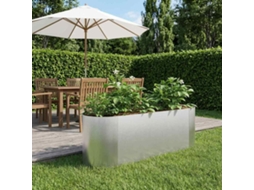 Vidaxl Cama De Jardim Elevada Aço Inoxidável 120 X 40 X 40 Cm