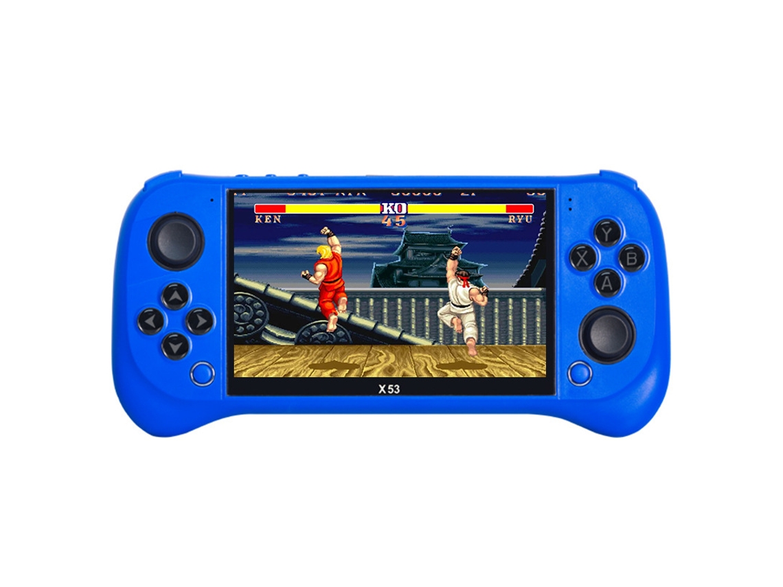 Console Portátil X53 Tela 5.5 Polegadas Hd Manípulo Psp 8gb Ram (azul)