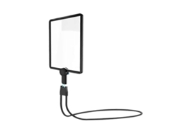 Lurelia Lâmpada Lupa 5x/9,5x Led Mesa Ajustável Preto