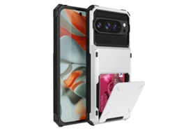 Capa Para Google Pixel 10/10 Pro Antichoque Com Porta-cartões Branco Czhhmart