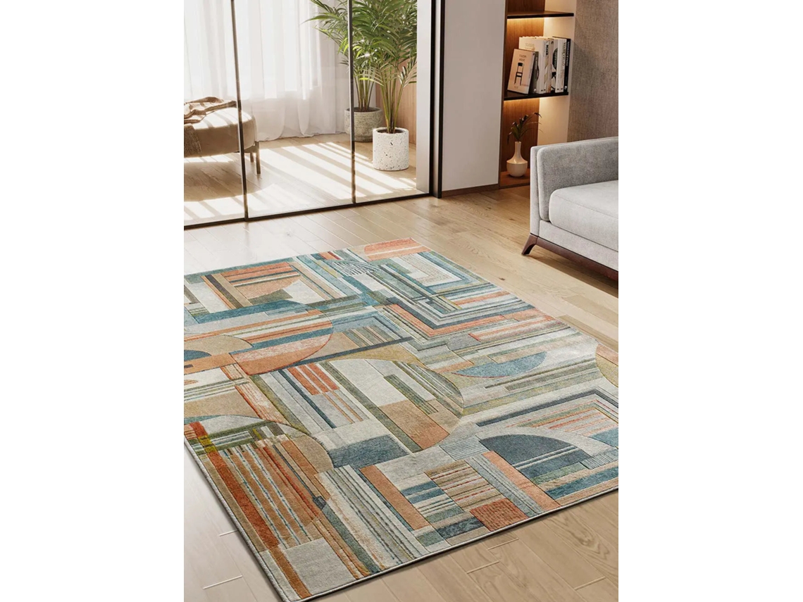 Tapete Interior Geométrico - Atticgo - Bleik Multicolorido 160x230 Cm