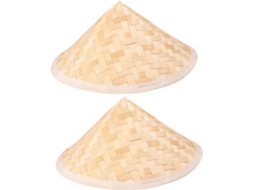 Chapéu Cônico de Bambu Infantil Colorido CHABERLU