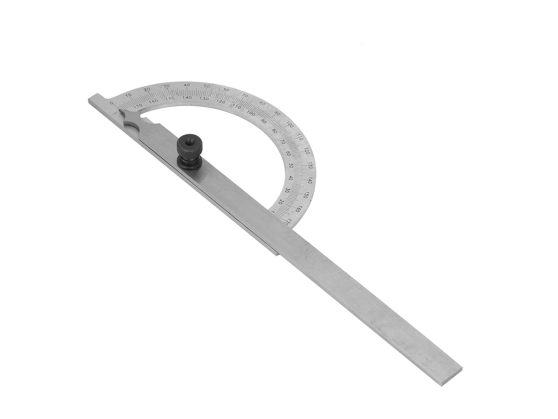 Transportador Giratório De Aço Carbono Cromado Medidor De Ângulo Régua 80*120mm