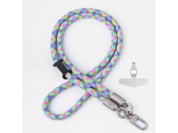 Lurelia Cordão Para Telemóvel Ajustável Transversal Para Pescoço 120 Cm Poliéster Anti-perda
