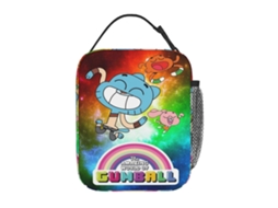 Lancheira térmica com personagens do desenho animado O Incrível Mundo de Gumball para meninos e meninas. Lancheira fofa compatível com Aquaforge.