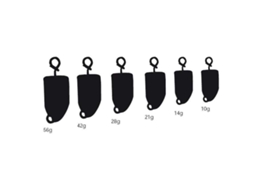Mustad Fastach Worm Weight Ftfww Black Powder 28 Gr 3 Pcs