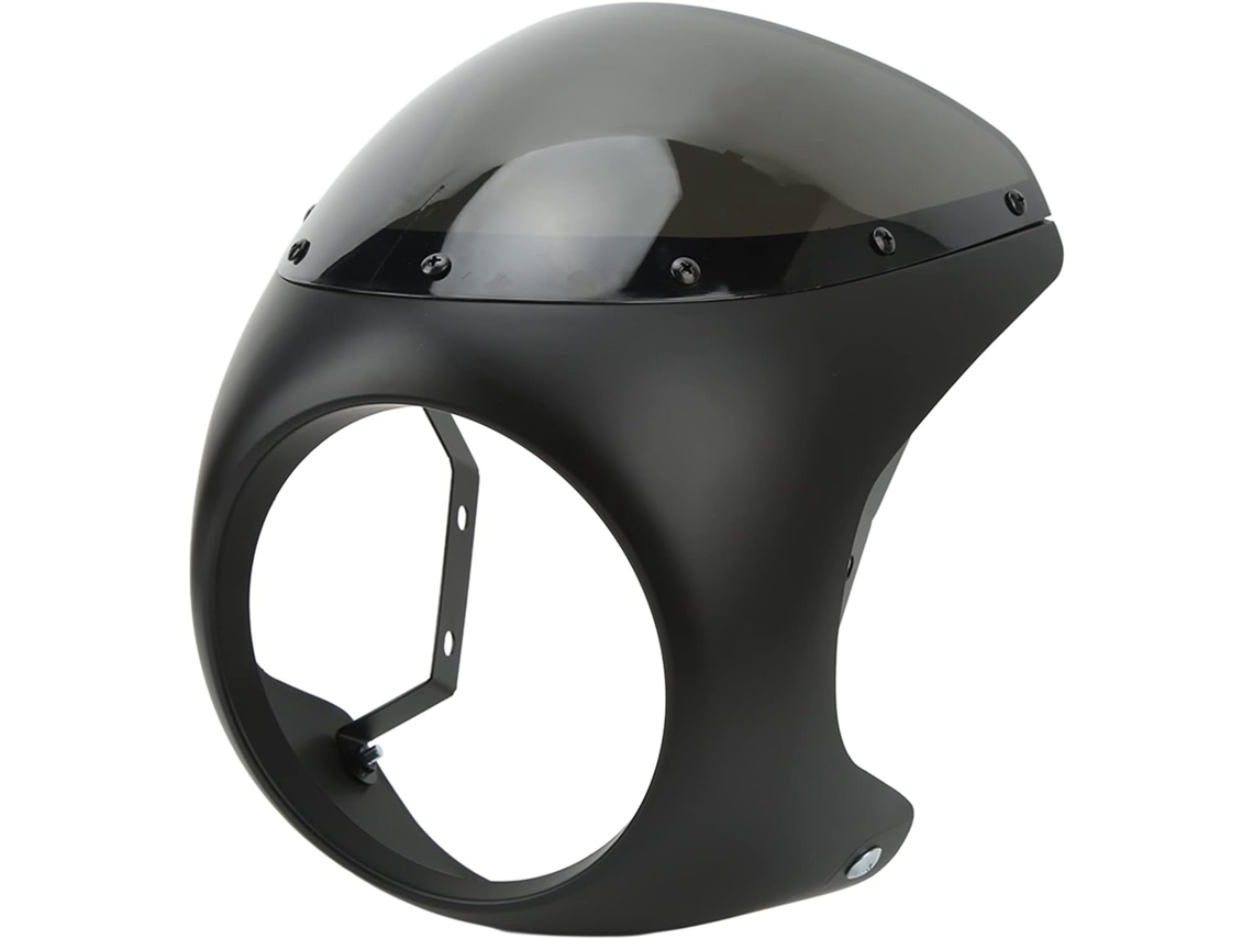 Carenagem De Farol Para Motocicleta Estink, Capa De Farol Em Abs Para Faróis Redondos 7 Polegadas, Defletor De Vento