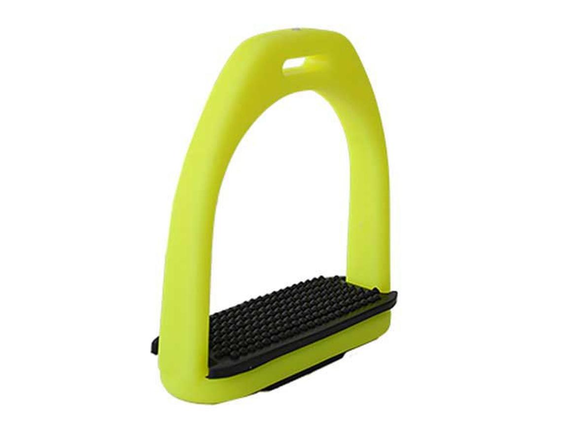 Estribos Ingleses de Fibra Verde 11.5 Cmhispano Hipica