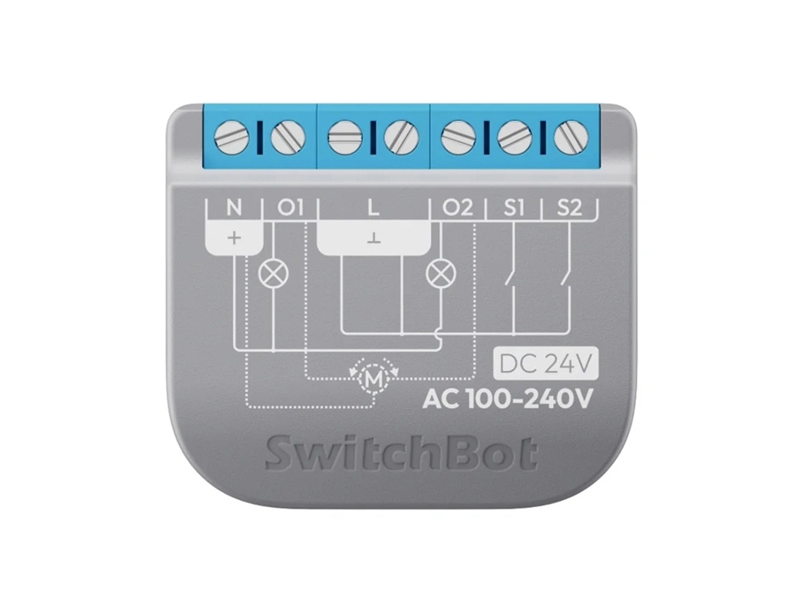 Interruptor de Relé SWITCHBOT 2pm de 2 Canais para Gerenciamento de Eletrônicos.