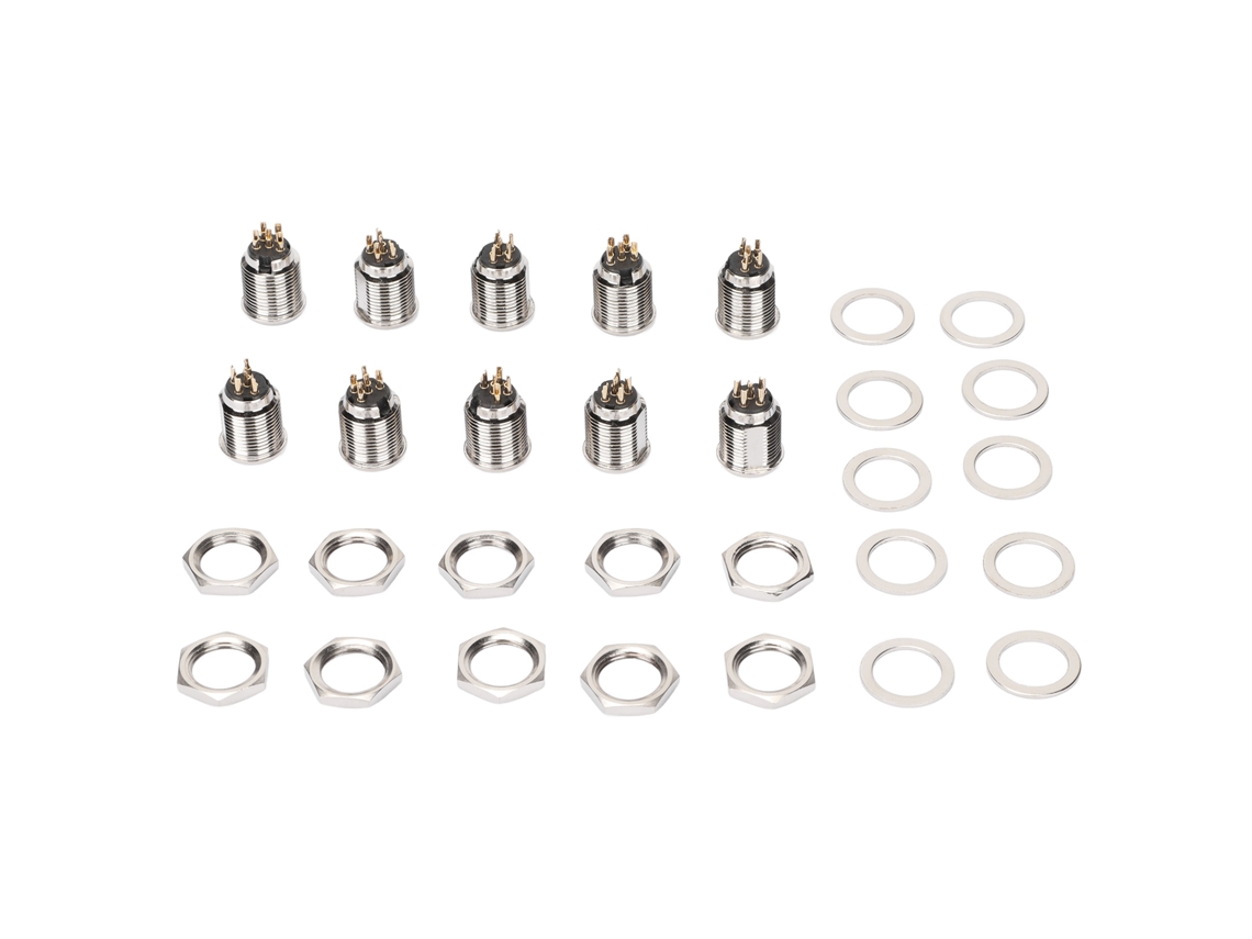 Conector Xlr Macho de 5 Pinos com Base de 3 Pinos para Microfone CHABERLU