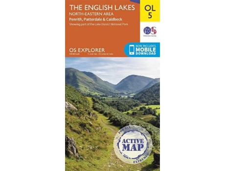 Livro English Lakes NorthEastern Area de Ordnance Survey (Inglês)