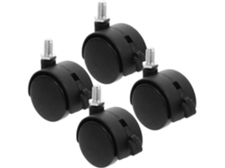 Hastes de reposição para mesa, 4 peças, M8*13mm, PP preto