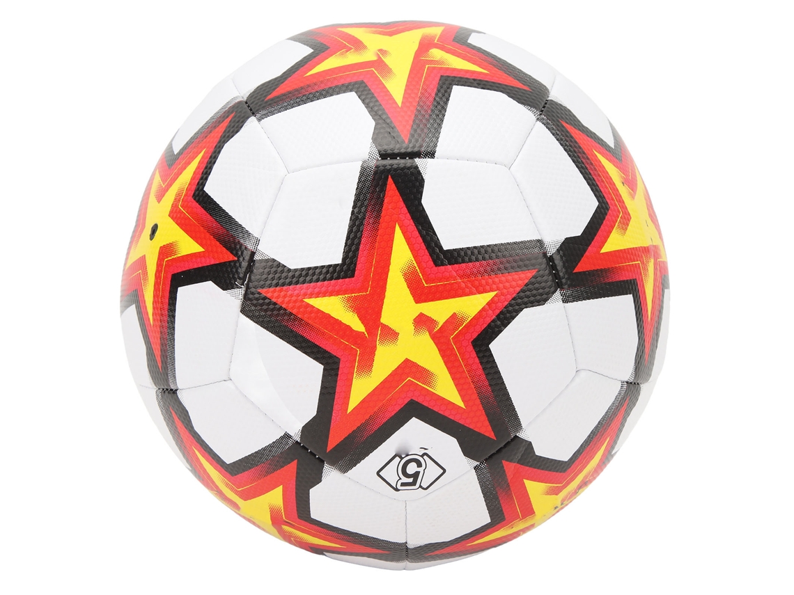 Bola De Futebol Tamanho 5 Pu Com Padrão Estrela Para Treino E Prática Esportiva Tradicional