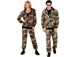 Traje de treino de moda de festa camuflado para adultos