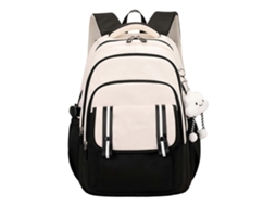 Mochila Escolar Elegante Em Nylon Para Laptop, Estilo Japonês, Ideal Para Estudantes Do Ensino Fundamental E Médio. Preta.