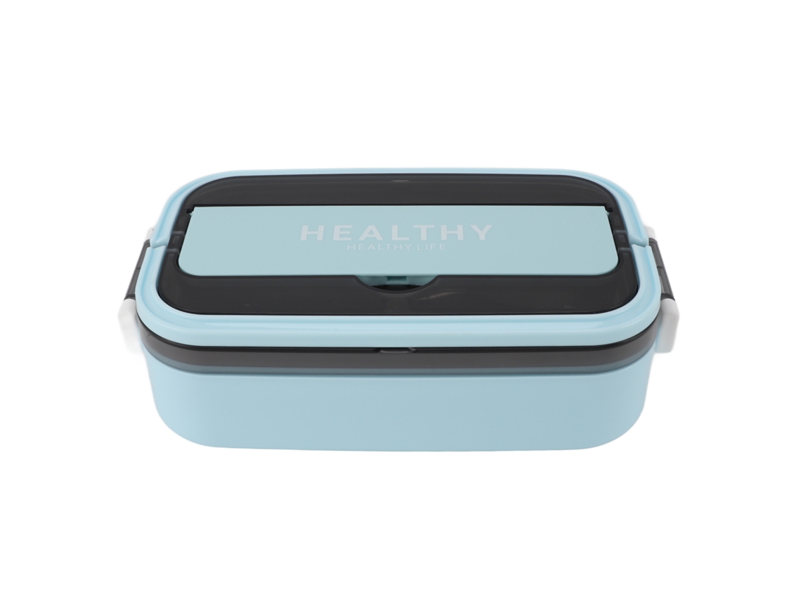 Caixa de Bento de Aço Inoxidável 316 700ml Anti vazamento Segura para Micro ondas Azul Céu