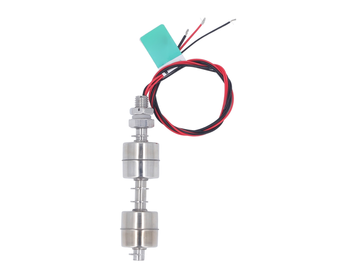 Sensor de nível de água com flutuador de duas bolas, aço inoxidável, 0 110v, 100mm