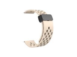 Pulseira De Silicone Com Furos Magnéticos, Compatível Com Huawei Gt5, Samsung Watch6, Xiaomi S4, Mi Band 9pro, Redmi