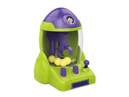 Mali mini Máquina de Garra para Crianças Brinquedo Arcade com Bola e Doce Foguete Roxo e Verde