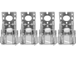 Suporte de Montagem de Antena Externa, em Formato de L, Liga Metálica Resistente À Ferrugem, Kit com 4 Peças SFUSHOS