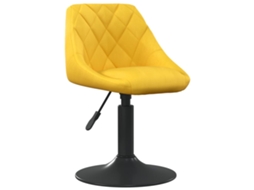 Dining Chair, Dining Chairs Vidaxl Amarelo Veludo (n/a)