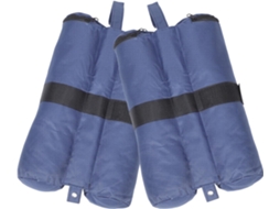 Conjunto De 2 Sacos Areia Para Âncora Gazebo Na Cor Azul Oxford,