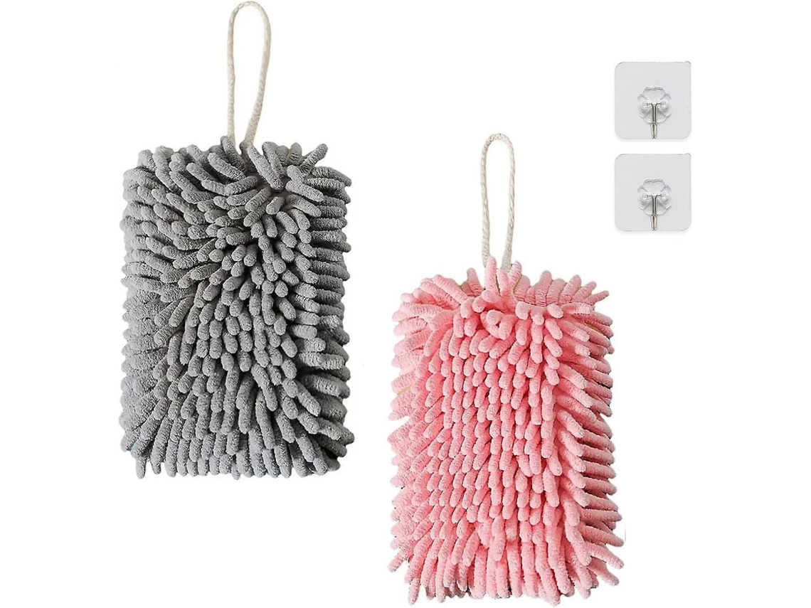 Rebe toallas de Mano Colgantes de Microfibra Suaves Y Absorbentes Con Argolla para Cocina Y Baño