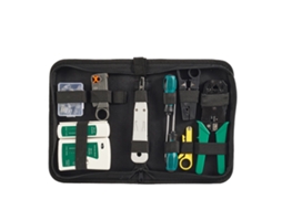 Kit De Ferramentas De Rede: Testador De Cabos, Pelacabos, Cortador De Cabo, Conector Modular E Estojo De Armazenamento