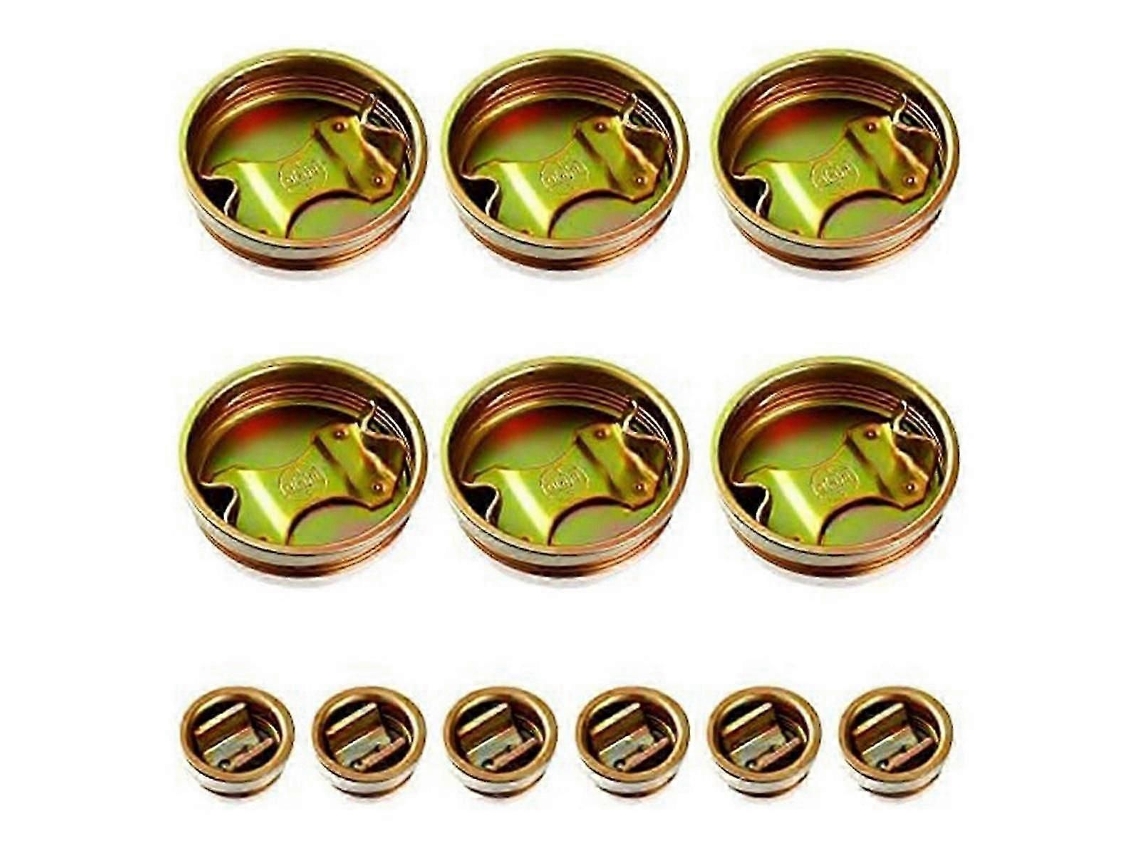 Pack 12 Tampões Aço Tambor 6/3cm. Tampas Metálicas 208l . (55 Galões)