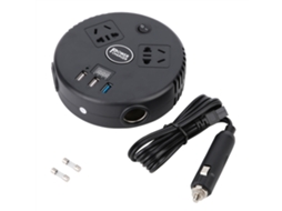 Laxiscreed Inversor De Voz Para Carro 12v/24v A 220v Com 3 Portas Usb, Montagem Fácil