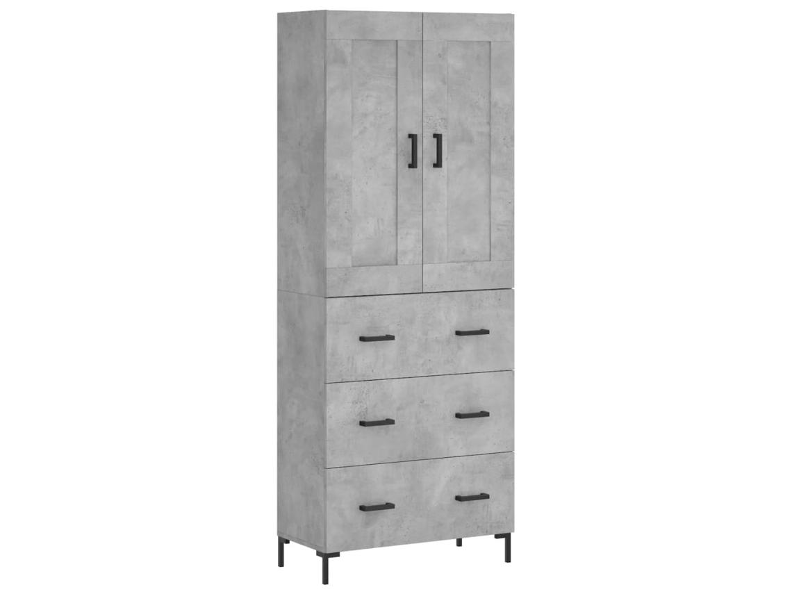 Armário Alto Derivado de Madeira Cinza Cimento MAISON EXCLUSIVE (69,5x34x180 cm)