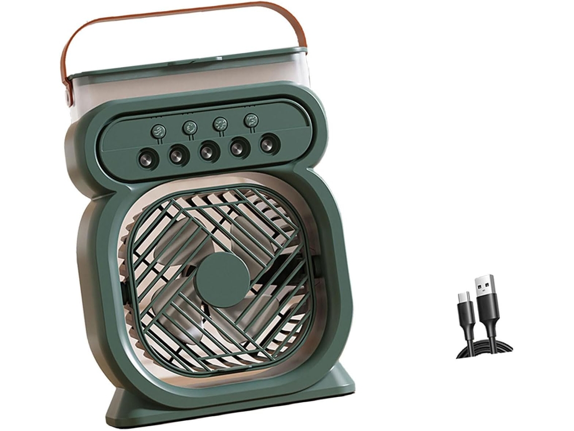 Ventilador De Mesa Usb Em Formato Urso Fofo, Silencioso, Para