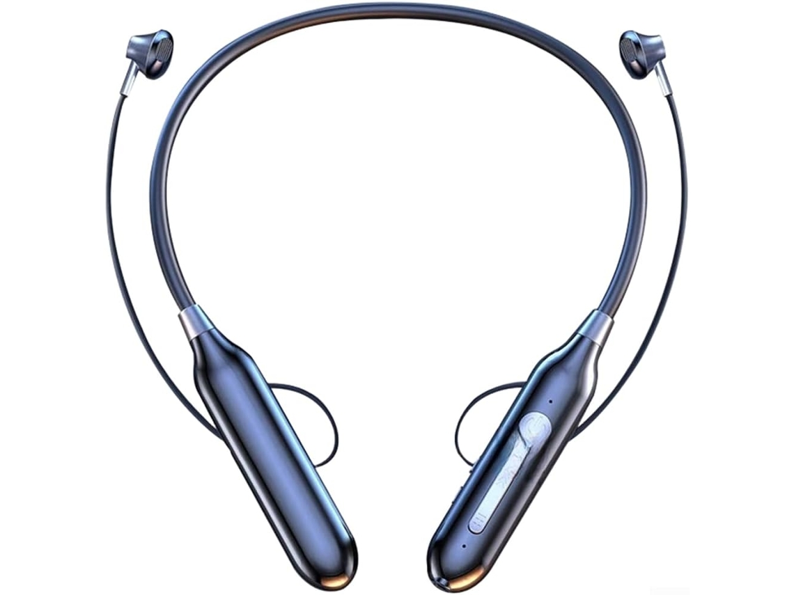 Casque Tour De Cou Sans Fil 5. 0 Hifi Com Exibição Numérica 8 Horas De Autonomia Ipx5 Étanche Para Academia,