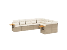 Garden Sofa Set, Garden Sofa Sets Vidaxl Bege Rattan / Vime (n/a)