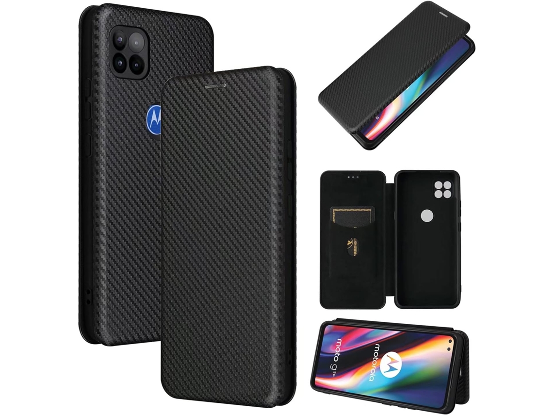 Película de Ecrã Fibra Slot Grátis para Motorola Moto G 5G HONGWE. Preto