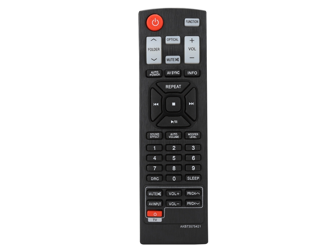 Mando Alternativo para Barra de Som LG AKB73575421 Nb3530a Nb4530a Preto 10m S/MARCA