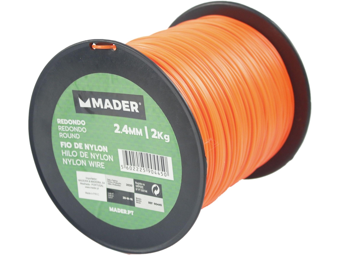 Fio de Nylon Redondo 2.4Mm 384M Ref. 90445 MADER